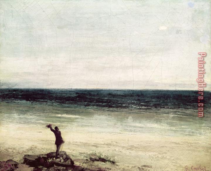 Gustave Courbet The Artist on the Seashore at Palavas